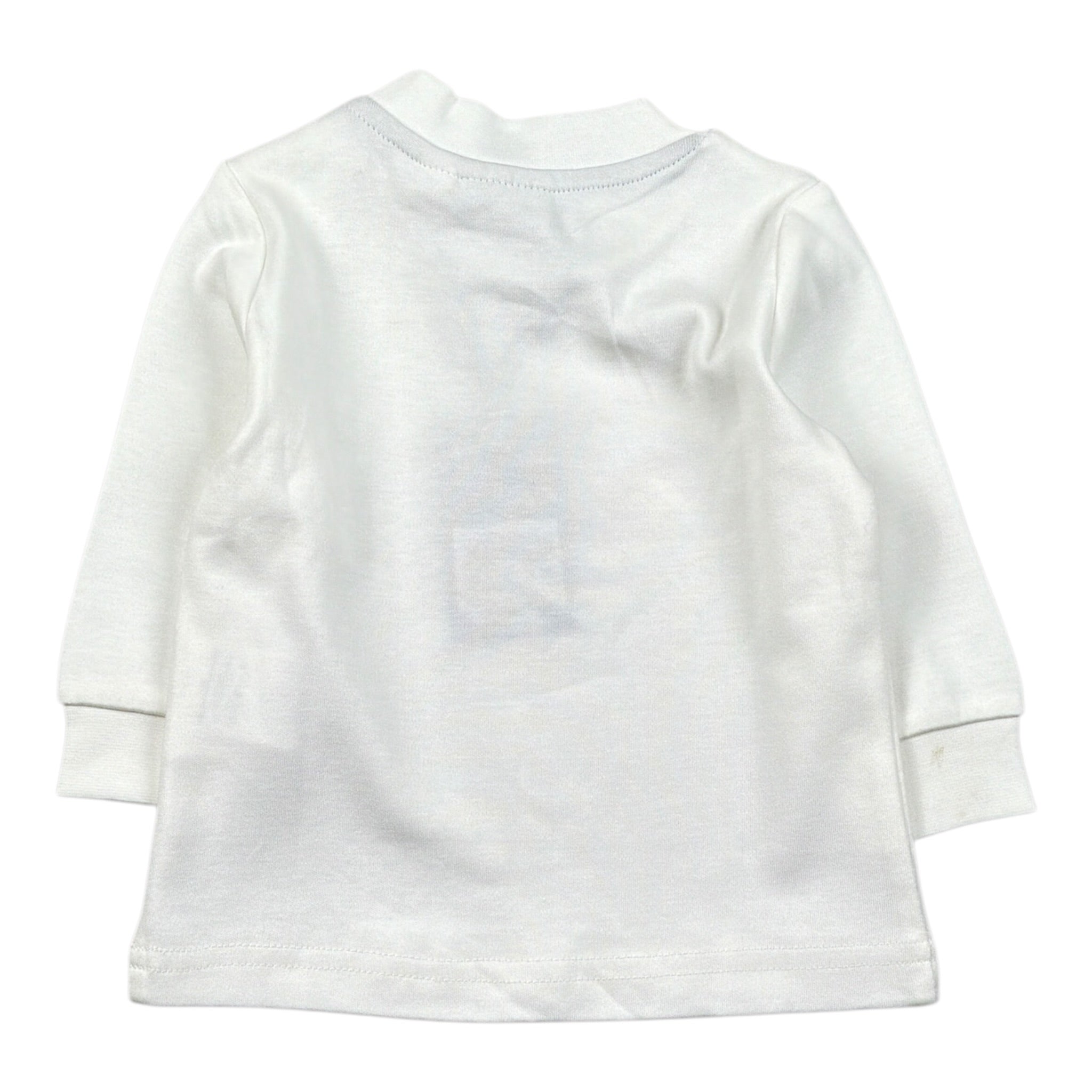 Sarabanda Shirt tinta unita con Logo Bianco per Neonato X702 BIANCO SARABANDA 