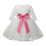 Sartoria Bramante Abito Cerimonia tinta unita con Ricami E Tulle Bianco per Neonata BEATRICE BIANCO SARTORIA BRAMANTE 