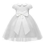 Sartoria Bramante Abito Cerimonia tinta unita con Tulle Bianco per Neonata MARTINA2 BIANCO SARTORIA BRAMANTE 