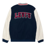 Save The Duck Giubbino College tinta unita con Maniche In Contrasto Blu per Bambino 9EH926 BLU SAVE THE DUCK 