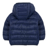 Save The Duck Giubbino tinta unita con Zip E Cappuccio Blu per Neonato I300003XGIGA21 BLU SAVE THE DUCK 