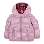 Save The Duck Giubbino tinta unita con Zip E Cappuccio Rosa per Neonata I30004XLOVE21 ROSA SAVE THE DUCK 