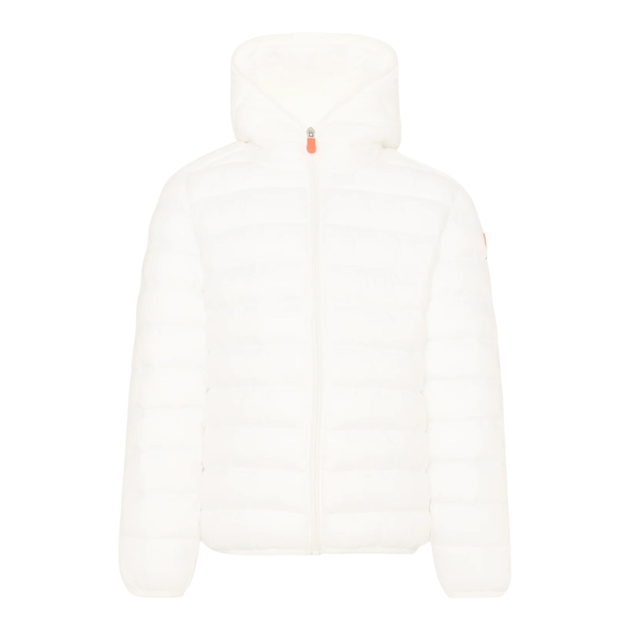 Save The Duck Giubbino tinta unita con Cappuccio Bianco per Bambina J30650B BIANCO SAVE THE DUCK 
