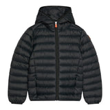 Save The Duck Giubbino tinta unita con Cappuccio Nero per Neonata J30650BN NERO SAVE THE DUCK 