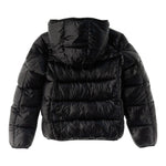 Save The Duck Giubbino tinta unita con Zip E Cappuccio Nero per Bambino J31280BJXX NERO SAVE THE DUCK 