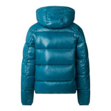 Save The Duck Giubbino tinta unita con Zip E Cappuccio Petrolio per Neonato J31280B PETROLIO SAVE THE DUCK 
