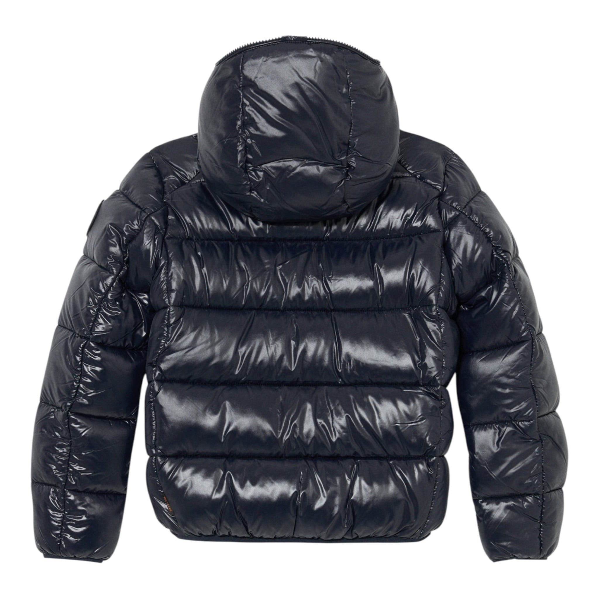 Save The Duck Giubbino tinta unita con Zip E Cappuccio Blu per Bambino J31280BXXXJ BLU SAVE THE DUCK 