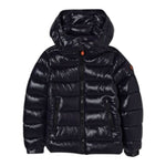 Save The Duck Giubbino tinta unita con Zip E Cappuccio Blu per Bambino J31653B BLU SAVE THE DUCK 