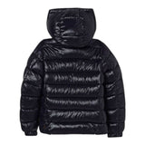 Save The Duck Giubbino tinta unita con Zip E Cappuccio Blu per Bambino J31653B BLU SAVE THE DUCK 