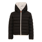 Save The Duck Giubbino Bicolore Reversibile Panna/Nero per Bambina J33600B PANNA/NERO SAVE THE DUCK 
