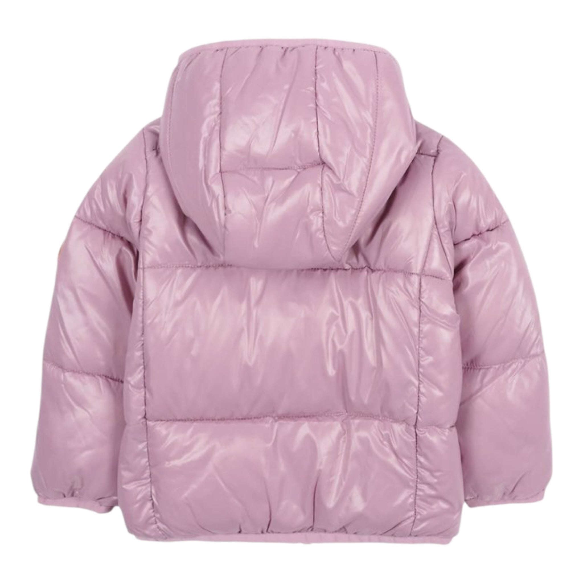 Save The Duck Giubbino tinta unita con Zip E Cappuccio Rosa per Neonata J38090G ROSA SAVE THE DUCK 