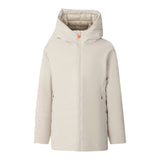 Save The Duck Giubbino tinta unita con Cappuccio E Zip Beige per Bambino J40050G BEIGE SAVE THE DUCK 
