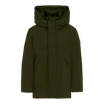 Save The Duck Giubbino tinta unita con Cappuccio E Zip Verde per Bambino J41447B VERDE SAVE THE DUCK 