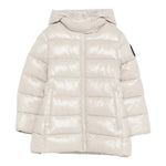 Save The Duck Giubbino tinta unita con Zip E Cappuccio Beige per Neonata J4244GLOVE21 BEIGE SAVE THE DUCK 