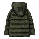 Save The Duck Giubbino tinta unita con Zip E Cappuccio Verde per Neonato J45650G VERDE SAVE THE DUCK 