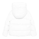 Save The Duck Giubbino tinta unita con Zip E Cappuccio Bianco per Bambino P32517G BIANCO SAVE THE DUCK 