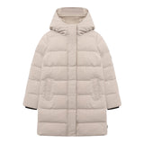 Save The Duck Giubbino tinta unita con Zip E Cappuccio Beige per Bambino P41909G BEIGE SAVE THE DUCK 