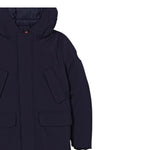 Save The Duck Giubbino tinta unita con Zip E Cappuccio Blu per Neonato P43180BSMEG21 BLU SAVE THE DUCK 