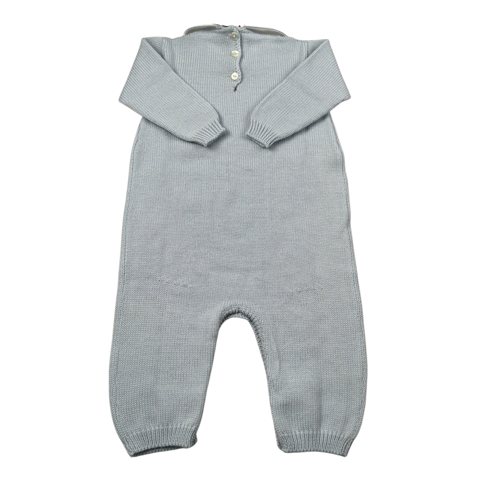 Scaldacuore Tutina Manica Lunga tinta unita Azzurro per Neonato CIELO AZZURRO SCALDACUORE 