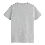 Scotch & Soda T-Shirt tinta unita con Stampa Grigio per Bambino 180474 GRIGIO SCOTCH & SODA 