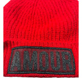 Shopart Cappello tinta unita con Logo Rosso per Bambina 017561 ROSSO SHOPART 