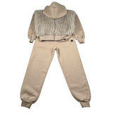 Shopart Completo 2 Pezzi Felpa-Pantalone Beige per Bambina SAJSW000590 BEIGE SHOPART 