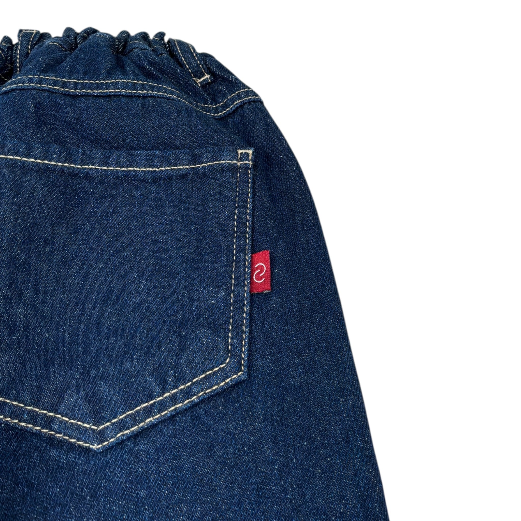 Siviglia Jeans tinta unita con Elastico In Vita Blu per Bambino SVJPT00534 BLU SIVIGLIA 