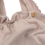 Snug Salopette tinta unita con Ricami Rosa Antico per Neonata 930AU5W054B47 ROSA ANTICO SNUG 