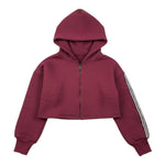 So Twee By Miss Grant Felpa tinta unita con Zip Bordeaux per Bambina ST0135 BORDEAUX SO TWEE BY MISS GRANT 