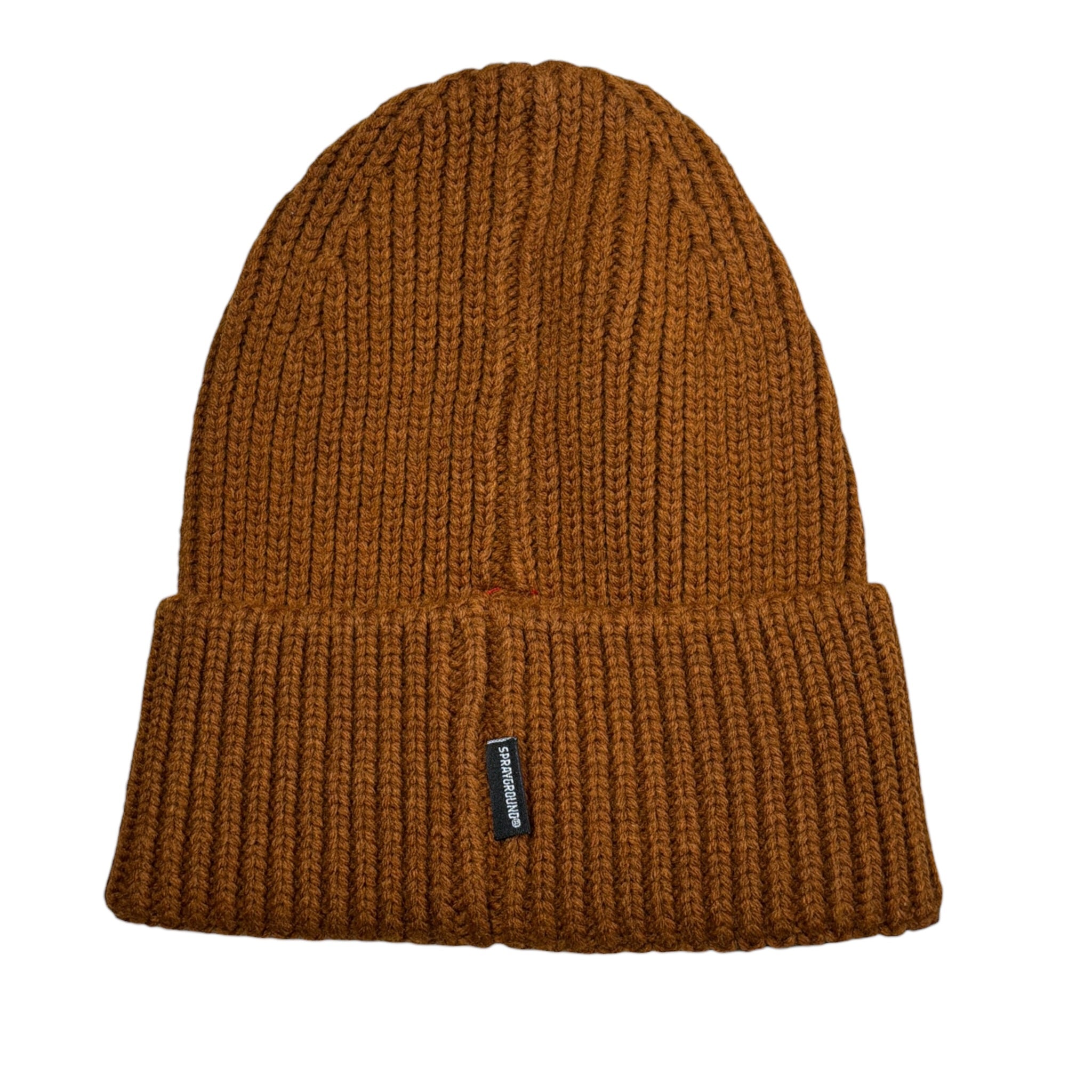Sprayground Cappello tinta unita con Logo Cammello per Bambino SP15011BROWN CAMMELLO SPRAYGROUND 