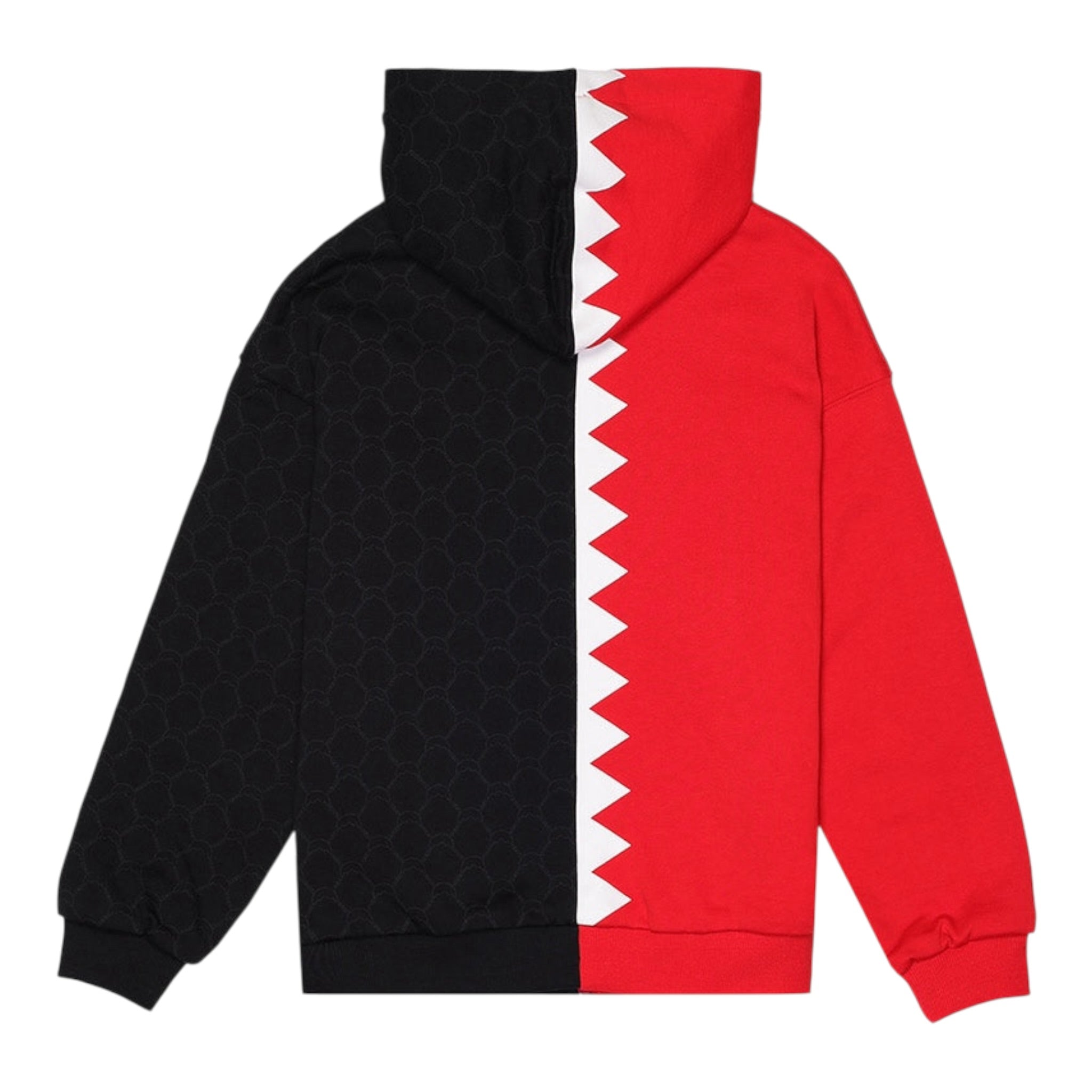 Sprayground Felpa Bicolore con Zip E Cappuccio Rosso/Nero per Bambino SPY1320G ROSSO/NERO SPRAYGROUND 