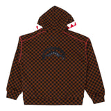 Sprayground Felpa Bicolore con Zip E Cappuccio Marrone/Nero per Bambino SPY1362G MARRONE/NERO SPRAYGROUND 