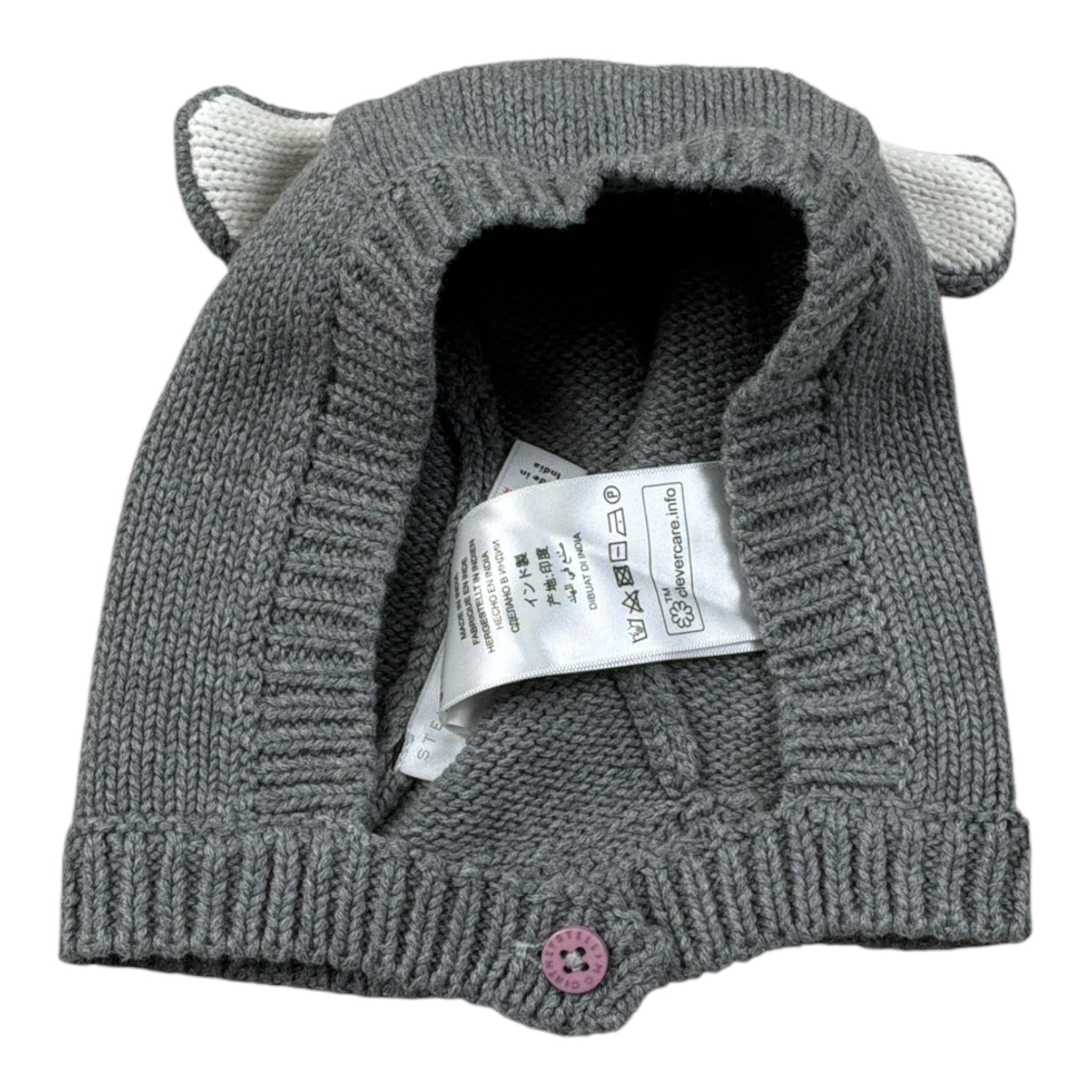 Stella Mccartney Cappello tinta unita Grigio per Neonata CPSTM GRIGIO STELLA McCARTNEY 