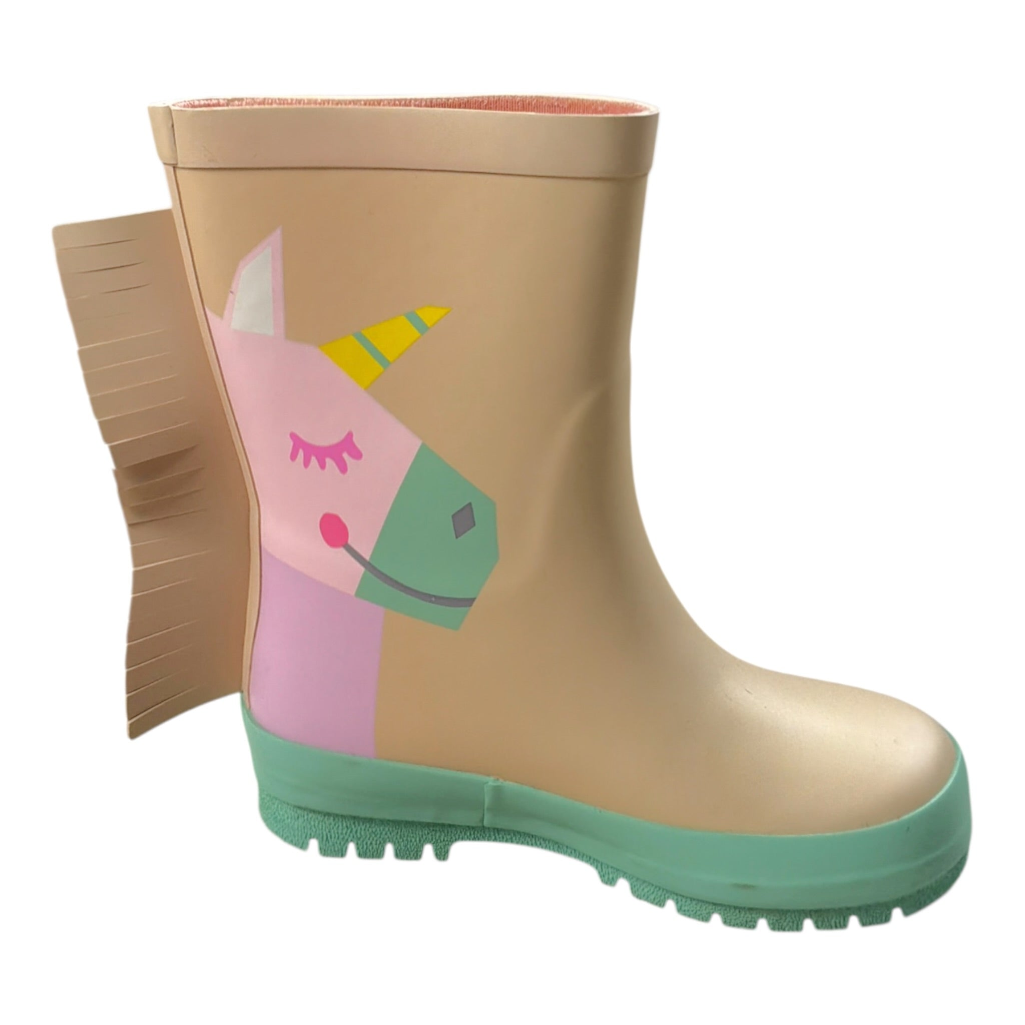 Stella Mccartney Stivali tinta unita In Gomma con Stampa Rosa per Bambina TT0A96 ROSA STELLA McCARTNEY 