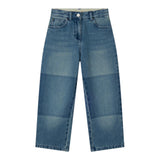 Stella Mccartney Jeans tinta unita con Girovita Regolabile Azzurro per Bambina TW6E70 AZZURRO STELLA McCARTNEY 