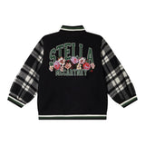 Stella Mccartney Giubbino College tinta unita con Ricami Nero per Bambina TX2C07 NERO STELLA McCARTNEY 