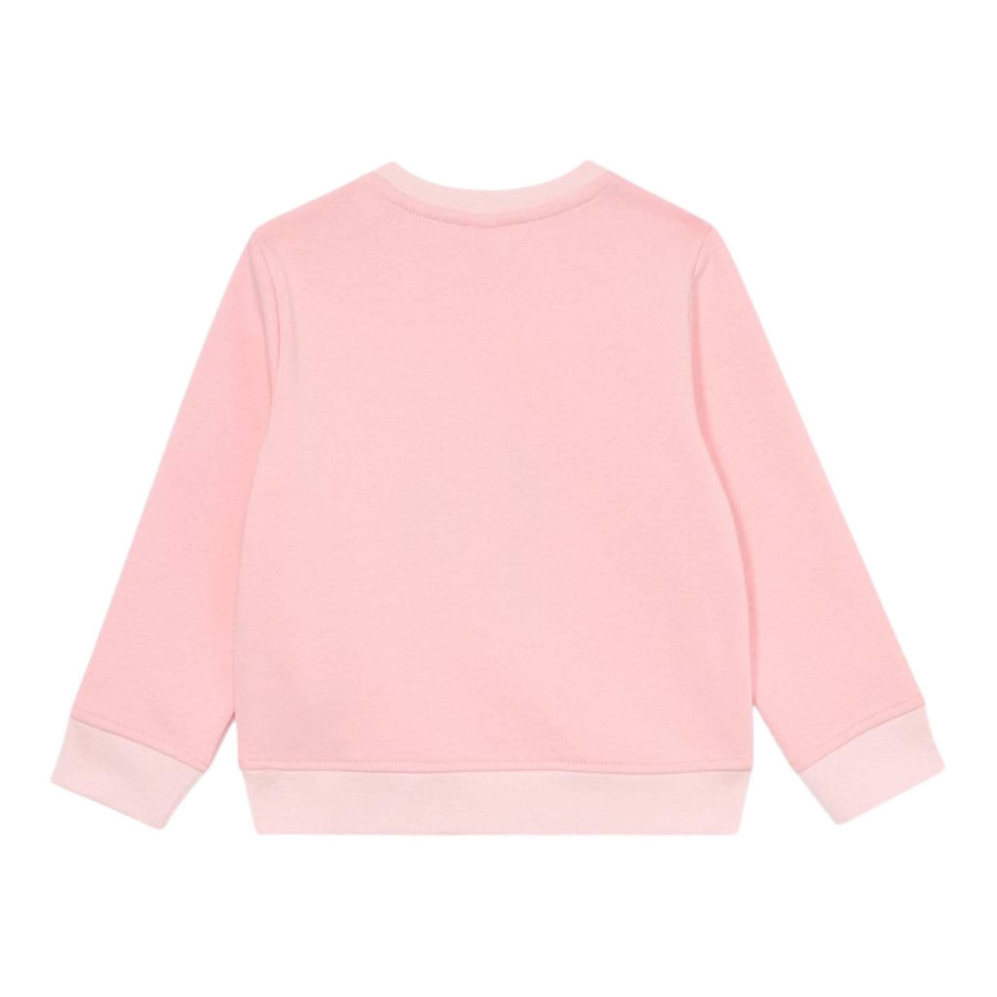 Stella Mccartney Felpa Chiusa Girocollo tinta unita con Stampe Rosa per Neonata TX4100 ROSA STELLA McCARTNEY 
