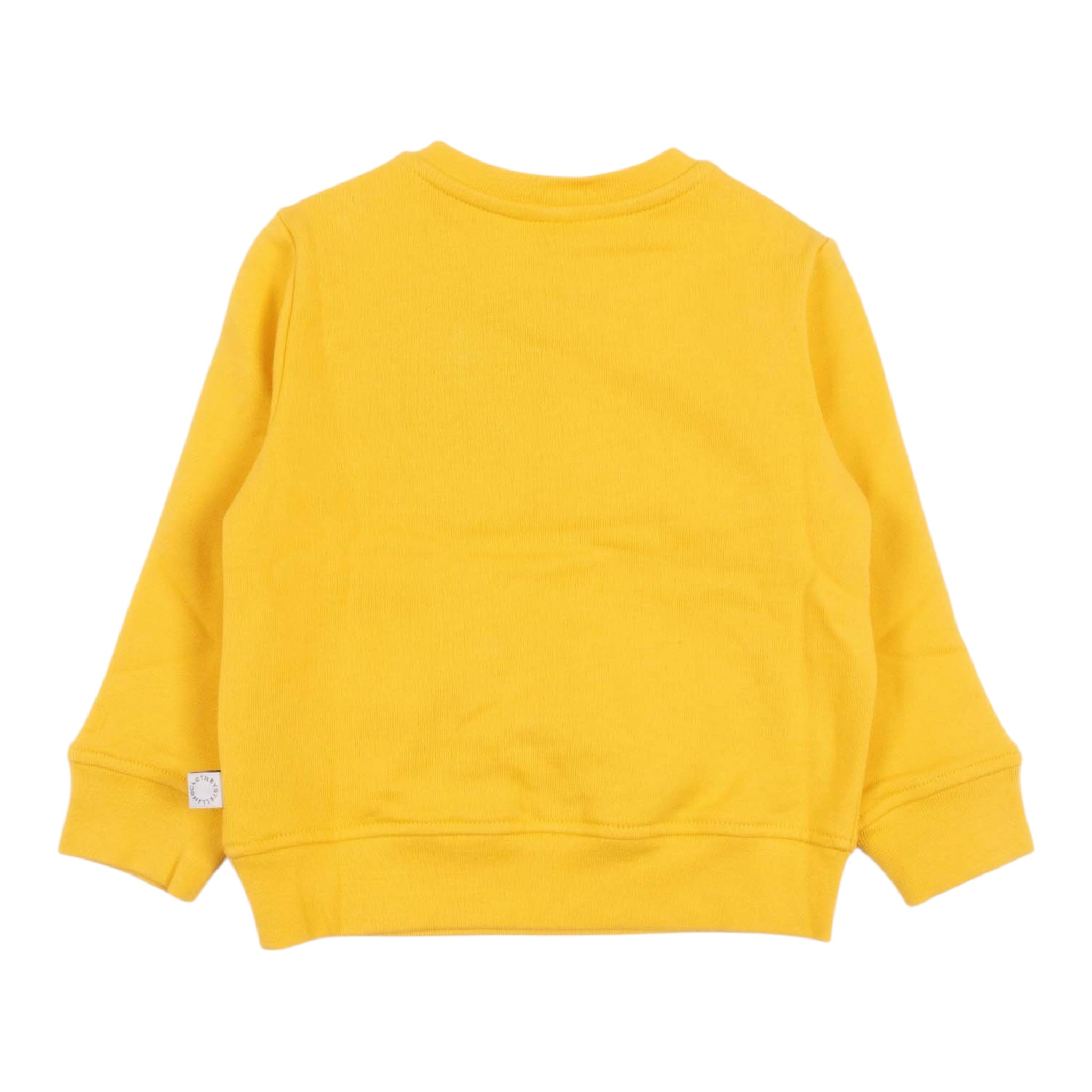 Stella Mccartney Felpa Chiusa Girocollo tinta unita con Stampe Giallo per Neonato TX4530 GIALLO STELLA McCARTNEY 