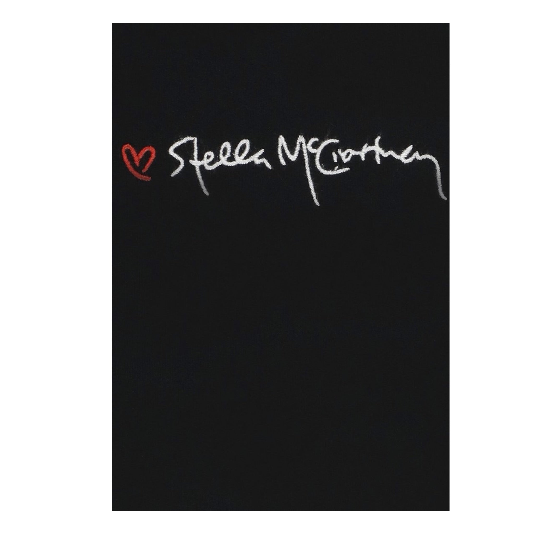 Stella Mccartney Felpa Chiusa Girocollo tinta unita con Stampa Nero per Bambina TX4C50 NERO STELLA McCARTNEY 