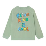 Stella Mccartney Felpa Chiusa Girocollo tinta unita con Stampa Verde per Bambino TX4Q00 VERDE STELLA McCARTNEY 