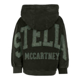 Stella Mccartney Felpa con Zip E Cappuccio tinta unita Nero per Bambino TX4R60 NERO STELLA McCARTNEY 