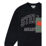 Stella Mccartney Felpa Chiusa Girocollo tinta unita con Stampa Nero per Bambino TX4R70 NERO STELLA McCARTNEY 