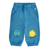 Stella Mccartney Pantalone Tuta tinta unita con Stampe Blu per Bambino TX6530J BLU STELLA McCARTNEY 