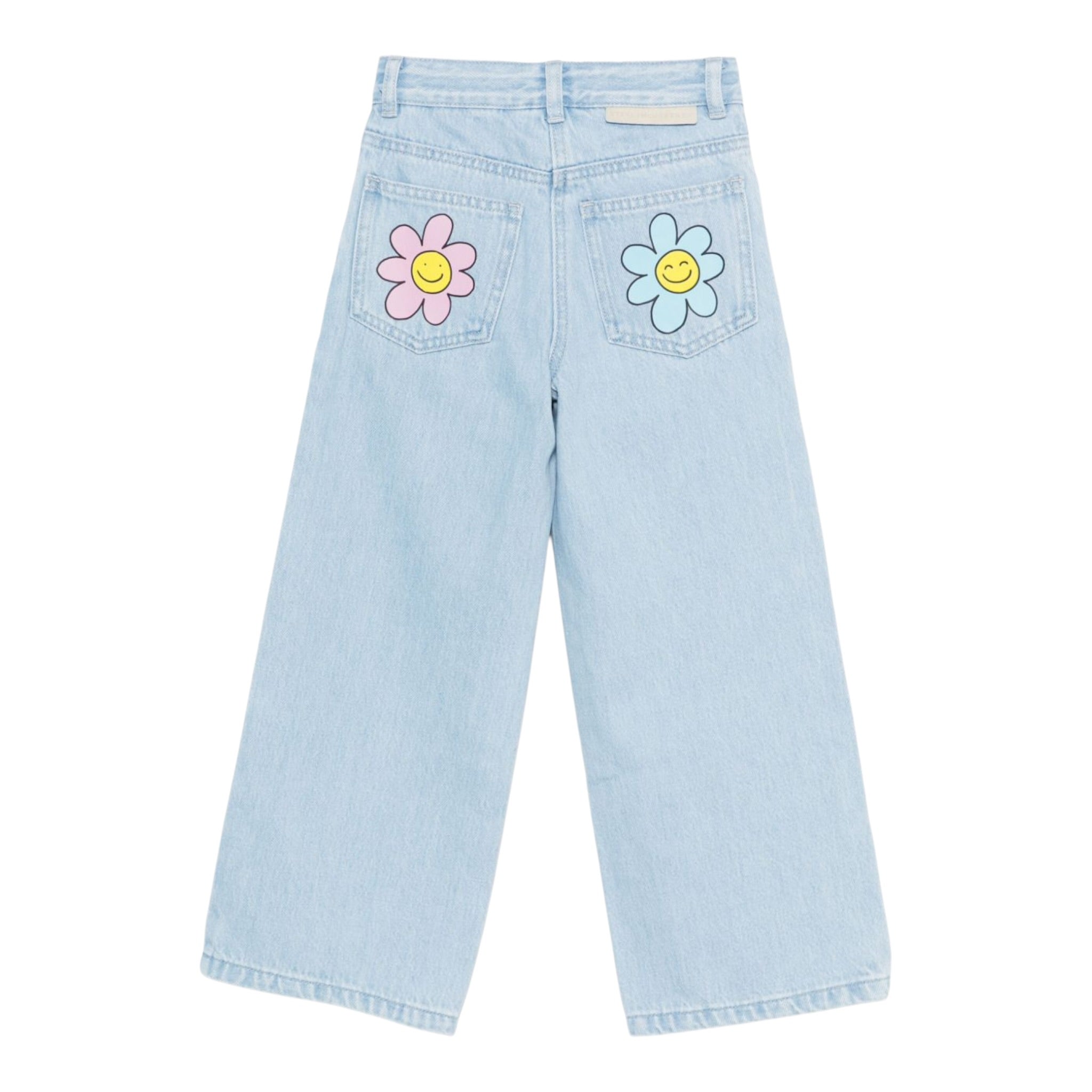 Stella Mccartney Jeans tinta unita Modello Palazzo Azzurro per Bambina TX6A00 AZZURRO STELLA McCARTNEY 