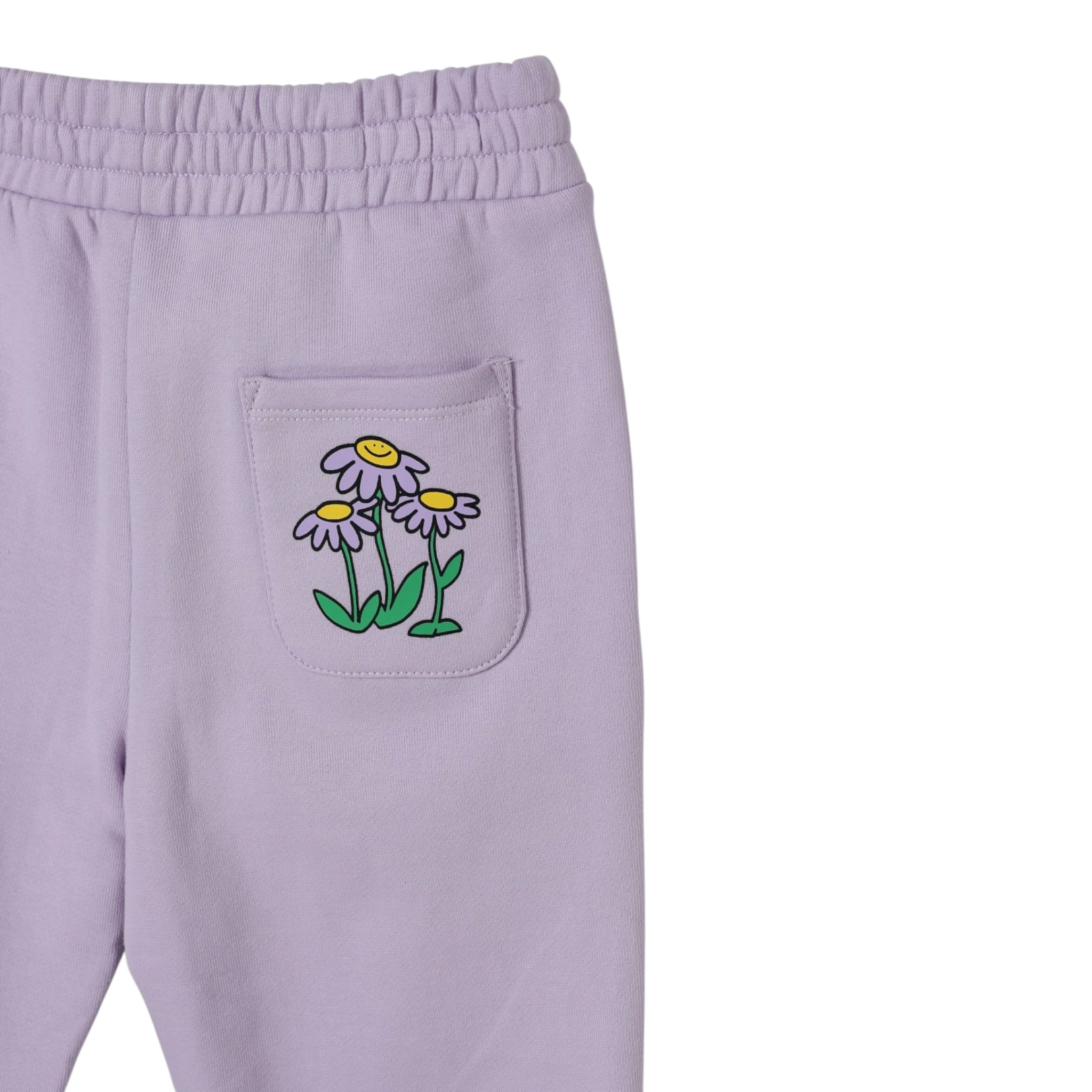 Stella Mccartney Pantalone Tuta tinta unita con Logo Lilla per Bambina TX6A80 LILLA STELLA McCARTNEY 