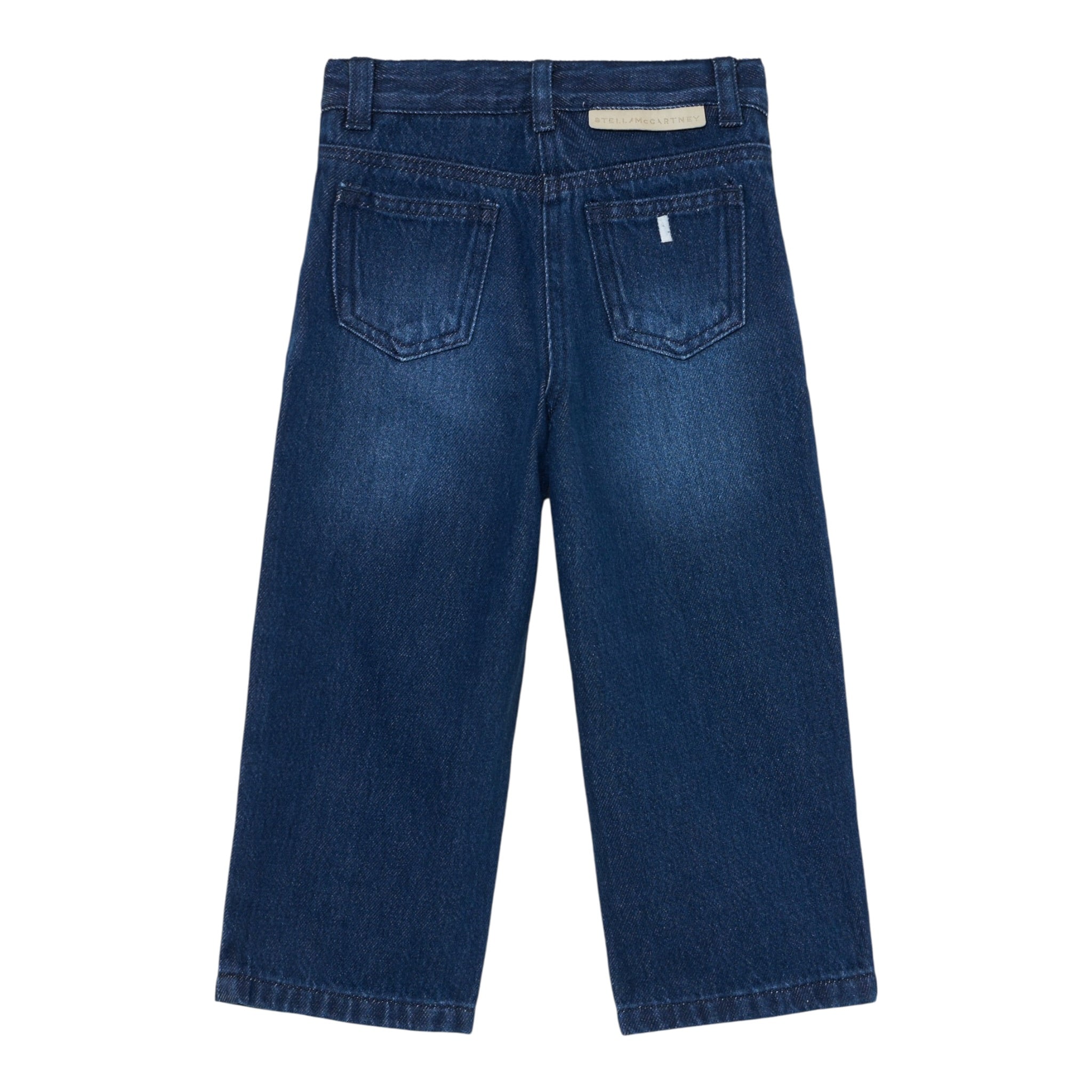 Stella Mccartney Jeans tinta unita con Stampe Blu per Bambina TX6B90 BLU STELLA McCARTNEY 