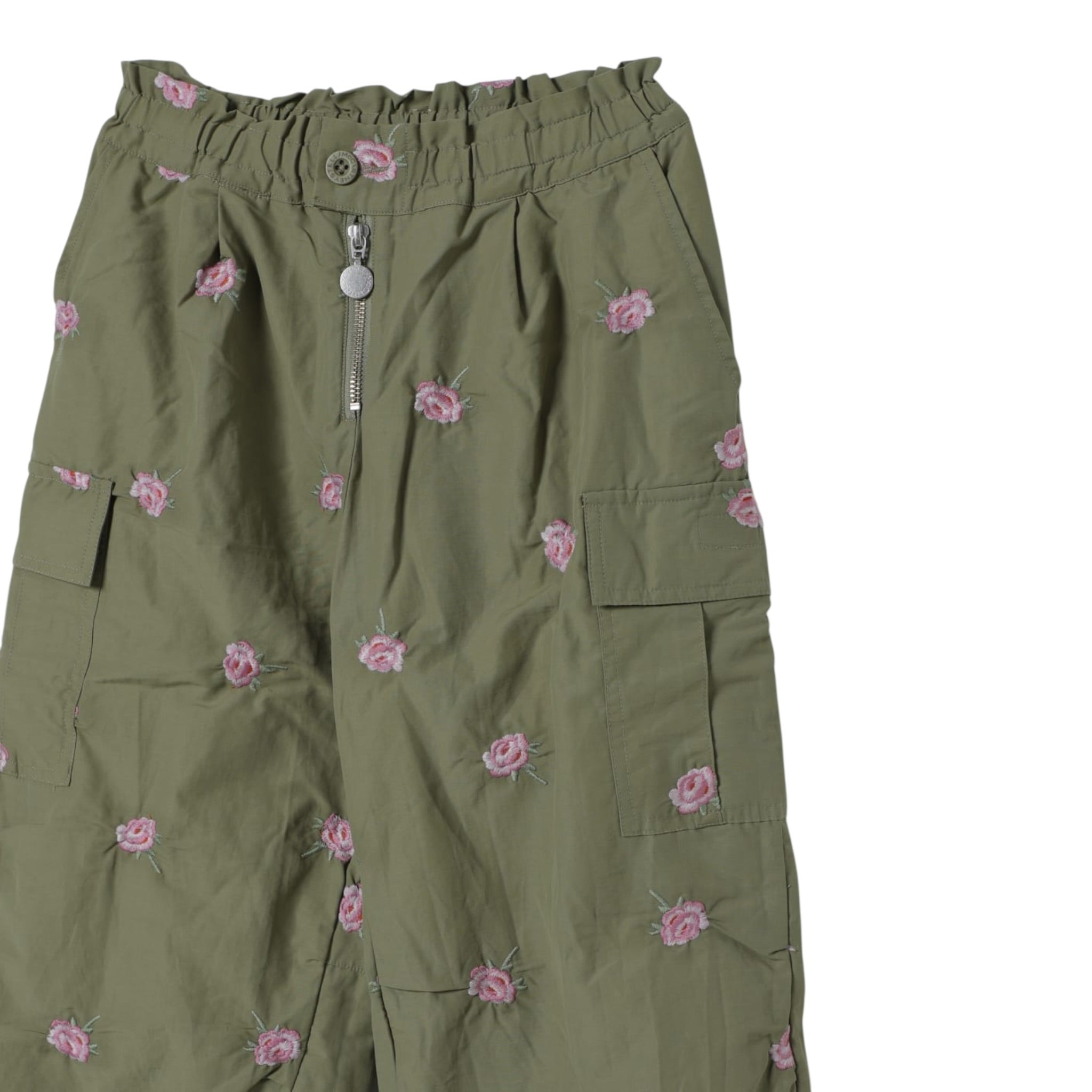 Stella Mccartney Pantalone tinta unita con Elastico In Vita Verde per Bambina TX6D20X VERDE STELLA McCARTNEY 