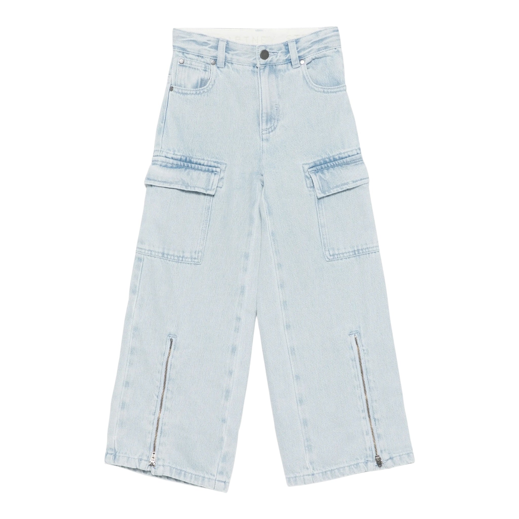 Stella Mccartney Jeans tinta unita Modello Palazzo Azzurro per Bambina TX6D30 AZZURRO STELLA McCARTNEY 
