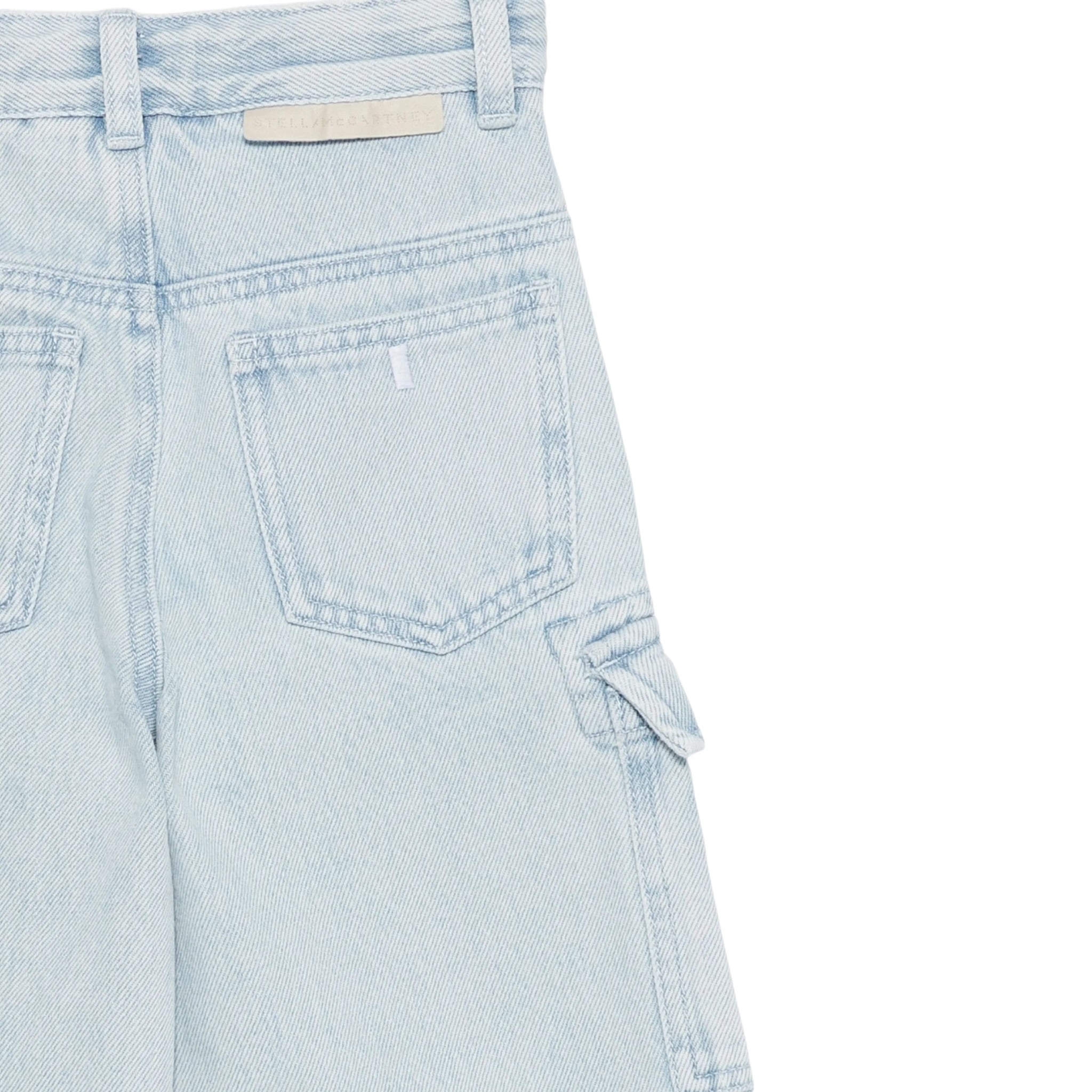 Stella Mccartney Jeans tinta unita Modello Palazzo Azzurro per Bambina TX6D30 AZZURRO STELLA McCARTNEY 