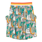 Stella Mccartney Gonna Stampa Fantasia con Elastico In Vita Verde per Neonata TX7A21N VERDE STELLA McCARTNEY 
